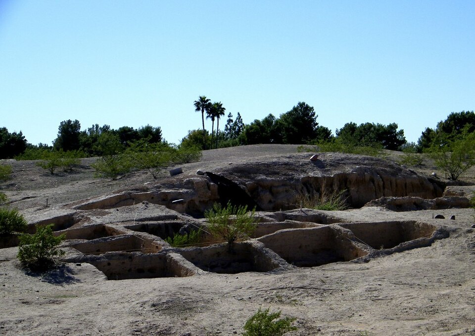 Mesa Grande Hohokam Ruins in Arizona